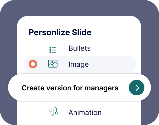Personalize & publish